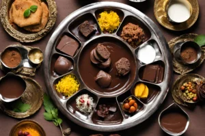 chocolate thali dinner